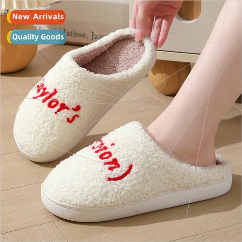 New com适用table home Taylor font warm winter cotton slipper