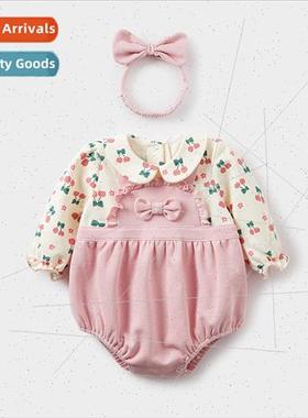 Baby clothes spring and fall outfit newborn baby full moon p