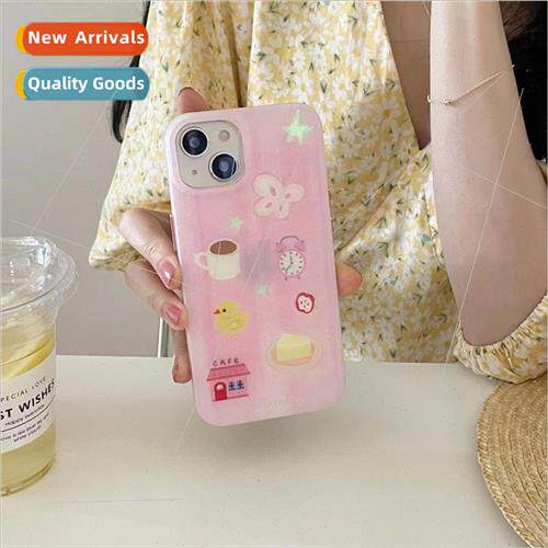 Pastel Coffee Butterfly New Apple 12/11 Girly Heart iPhone 1