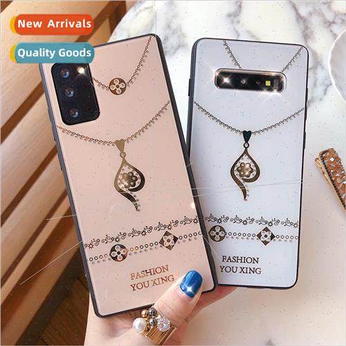 适用 Samsung Note20Ultra necklace with diamonds S23Plus rhin