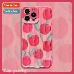 Clutch 适用 14p Tulip Apple iPhone Braided New Rose 15ProMax