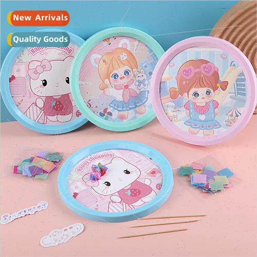 Childrens handmade diy poke and prod hand-painted book 适用