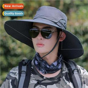 hat top removable Increase mens brim summer breathab the