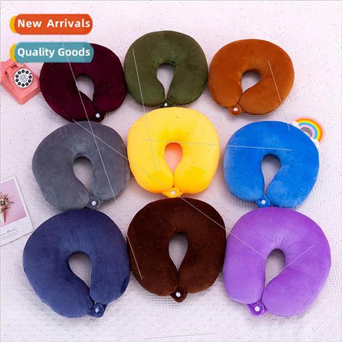 2023 New Solid Color Neck Pillow Office Nap Travel Neck Care