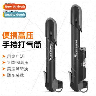 Bicycle pump outdoor accessories air pressure gauge mini por