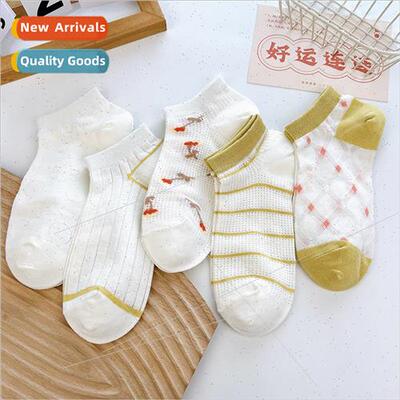 mple hitchhiking boat socks female spring and summer thin br