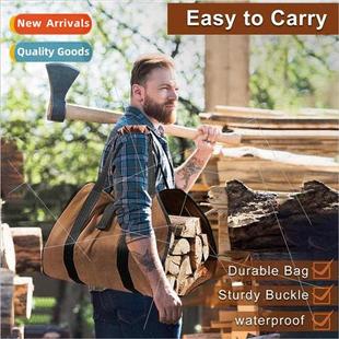 Firewood Logging Bag Ox适用d Cloth Storage Bag Portable Fire