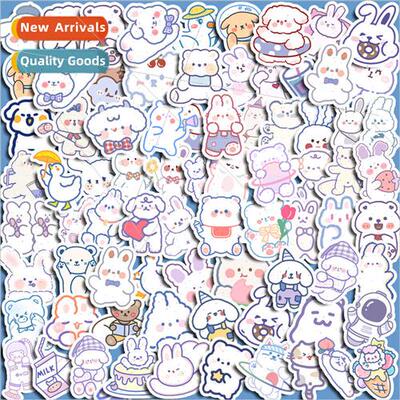 ins cute bear rabbit expression handbook stickers coffee col