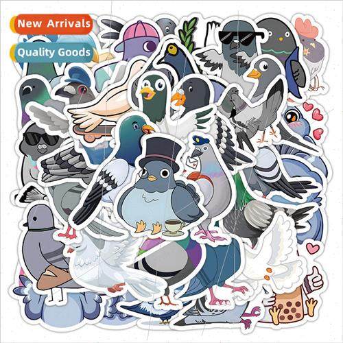 50 cartoon cute pigeon doodle st