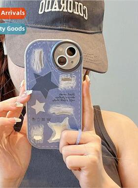 Creative Ripped Jeans IPhone14ProMax Fat Circle Apple 13/12