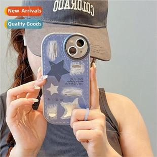 Creative Ripped Jeans IPhone14ProMax Fat Circle Apple 13/12