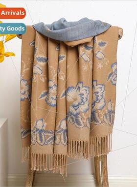 New winter jacquard fashion ethnic  shawl female faux cashme