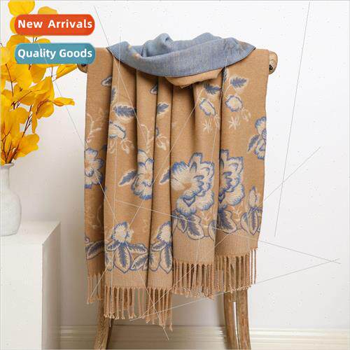 New winter jacquard fashion ethnic  shawl female faux cashme