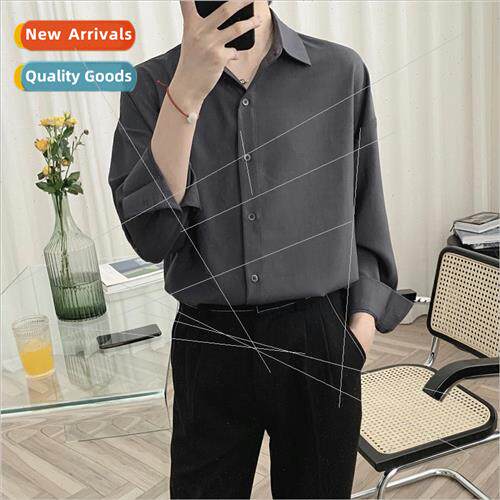 long-sleeved shirt men Korean nd casual blouse spring and fa