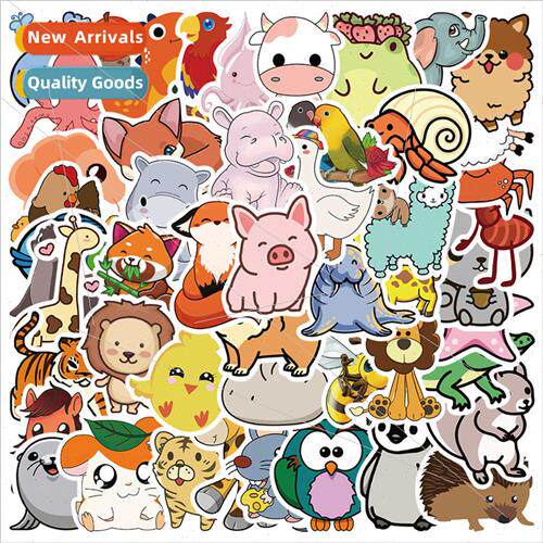 50 Hot New Cute Critter Doodle Stickers ggage Guitar Skatebo