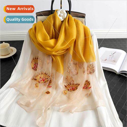 Autumn and winter mulberry silk silk scarf boutique silk woo