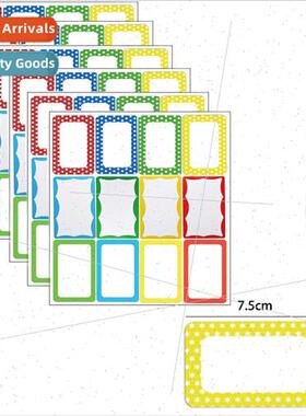 Color blank writing name outside box marking mark stickers s