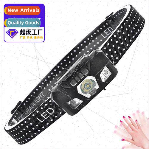 Smart sensor headlamp LED mini portable headlamp USB recharg