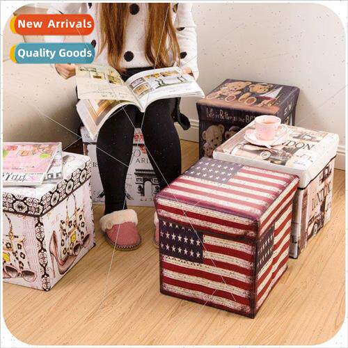 England retro multifunctional storage stool can sit storage