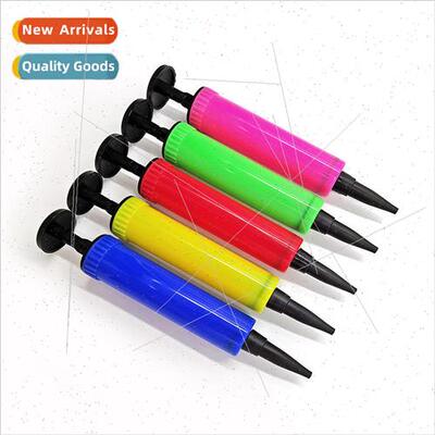 Mini balloon pump manual push-pull plastic inflatable tube p