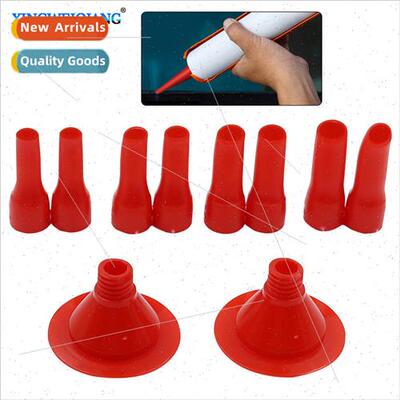 Hand gluing duckbill type gluing tool glue gun nozzle glass