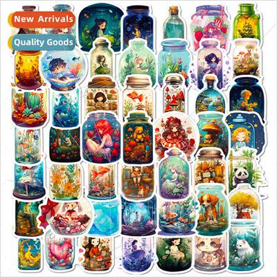 50 bottles of bottles have strange stickers creative bottles