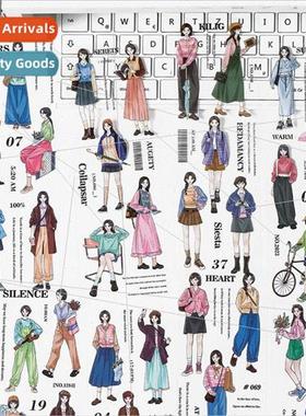 Love and ideal life series PET long strip tape salt girl wea