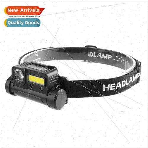 New wave sensor headlamp USB rechargeable COB headlamp outdo