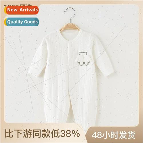 Baby clothes onesie spring and fall thin section of cotton b