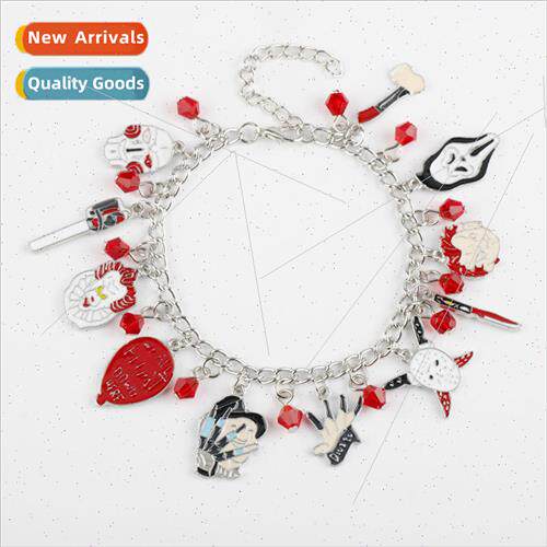 Movie  jewelry Halloween bracelet skull drip oil alloy combi