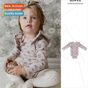 Baby Wrap Clothes 2023 Autumn Baby Long Sleeve Hoodie Infant