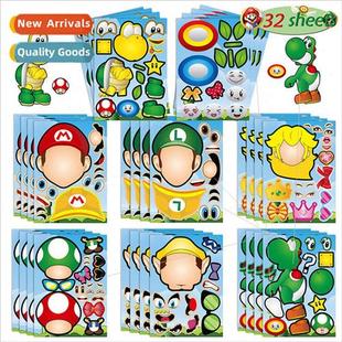 Supplies Stickers Own Your Make Party DIY Game Cartoon
