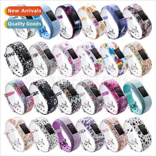 适用 Garmin vivofit3/vivofit JR2 Printed Silicone Strap Patt
