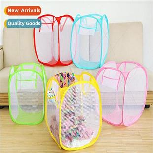mesh color white dirty basket Foldable clothes Japanese