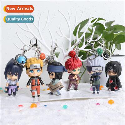 6 Naruto hand puppet pendant PVC keychain Japan and Korea an