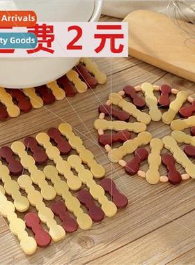 Bamboo insulated mat dinner mat coaster table mat table insu