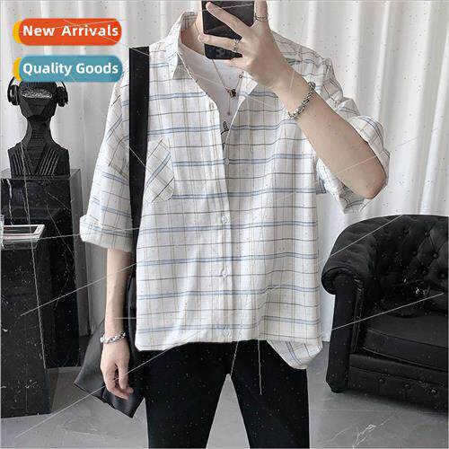 2021 Japanese fresh shirt mens design sense seven-minute sle