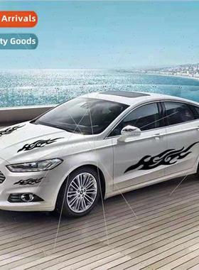 Flame car stickers decorative bumper stickers cover scratche