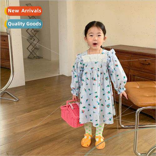 Korean  of the girls dress spring and fall new childrens chi