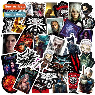 50 new wizard witcher game doodle stickers bike computer lap