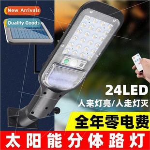 LED Wal Outdoor Patio Sensor Body ght Set ghting Split Solar