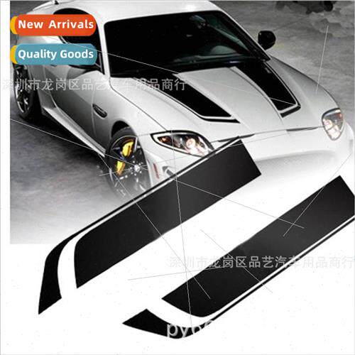 Generic D-711 Car Stickers Hood Stickers Decals Racing Strip