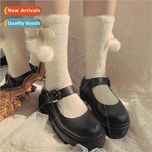 Japanese fall and winter warm thickened long stacked socks c