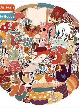 50 pcs of autumn captured graffiti stickers luggage car lapt