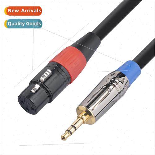 Metal Shell Gold Plated Head Double Shield TRS 3.5 to Ca XLR