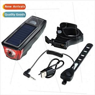 Bike ght Headlight Charging MTB Solar Sensor USB Smart