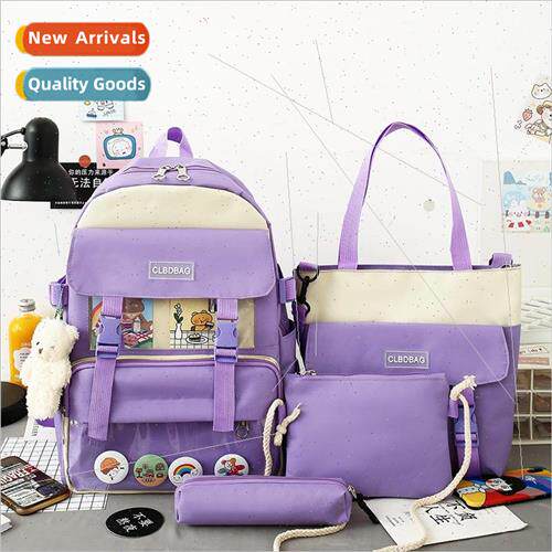 2022 new casual girls students large capacity backpack trans