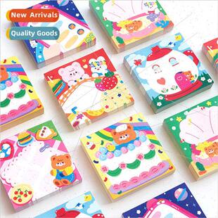 Summer sheep square note pad cartoon tearable message memo m