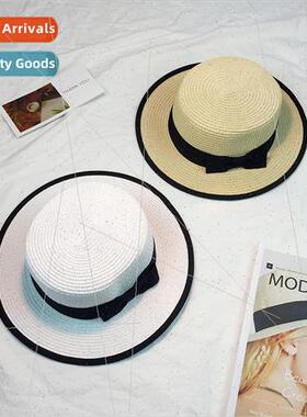 Spring and summer Korean beanie hat children retro straw hat