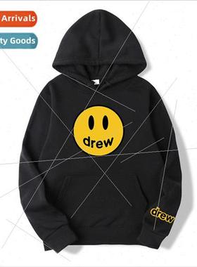 Hailey Baldwin beaver smiley face print oversized loose fit